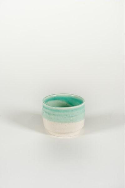 Turquoise Two Tone Earthenware Bowl