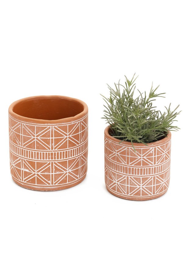 Aztec Cement Planter