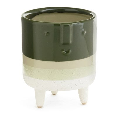 Ceramic Face Planter with Legs
