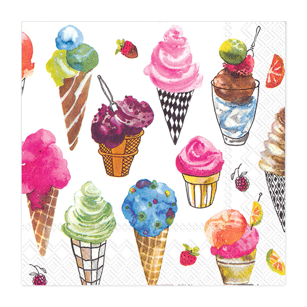 Cocktail Ice Cream Napkins