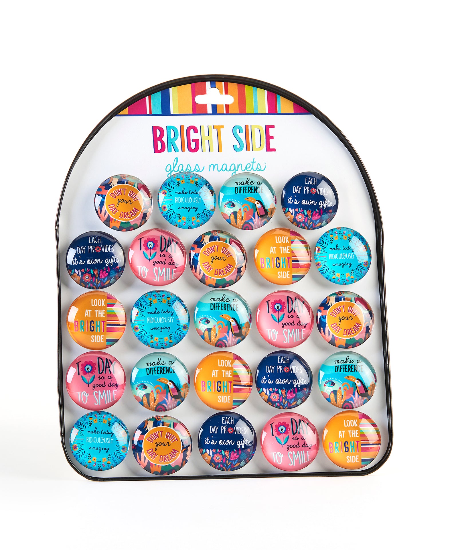 Bright Side Glass Magnets Asst.
