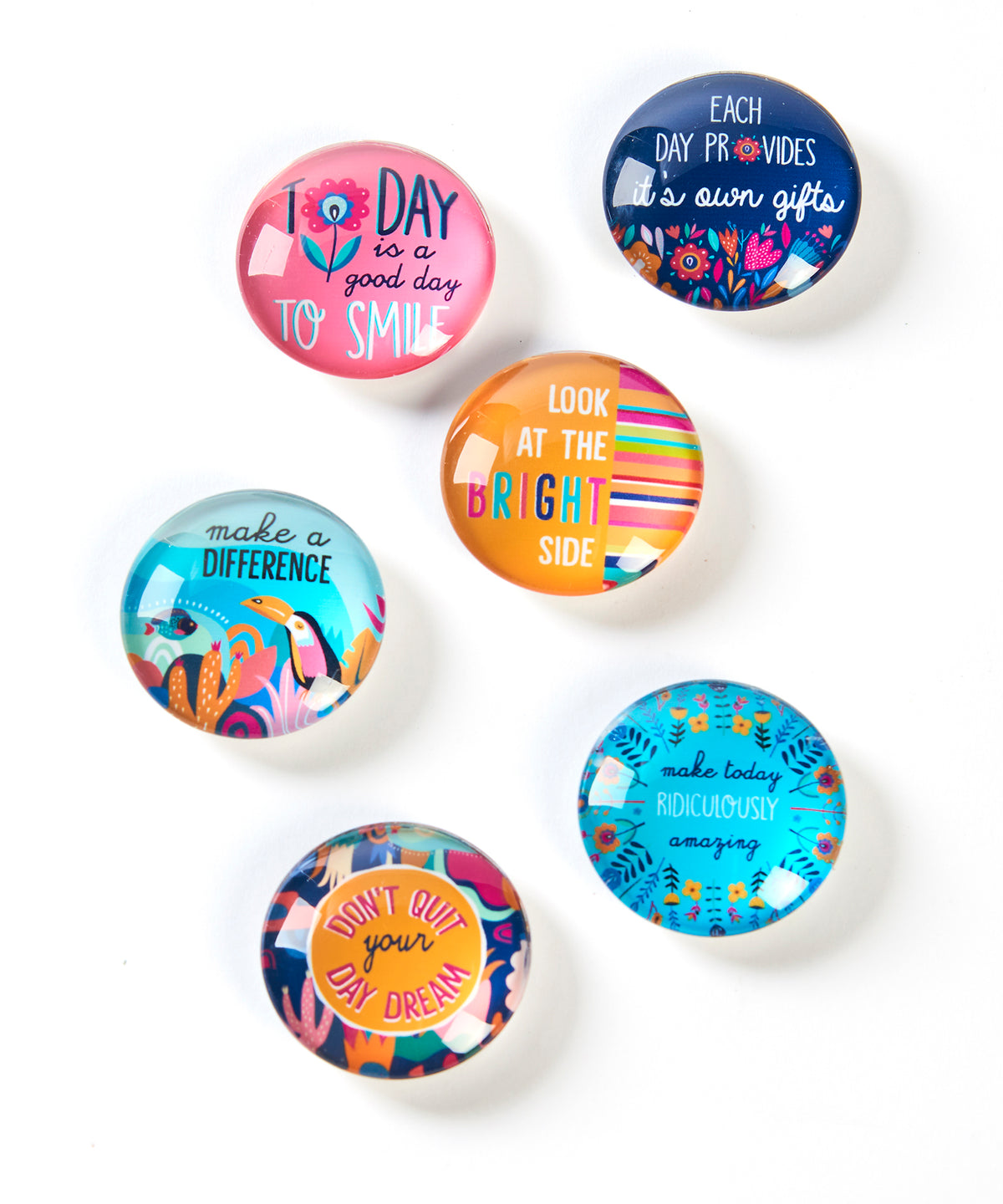 Bright Side Glass Magnets Asst.