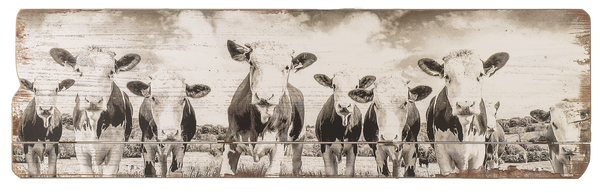Gathering Cows Horizontal Wall Decor