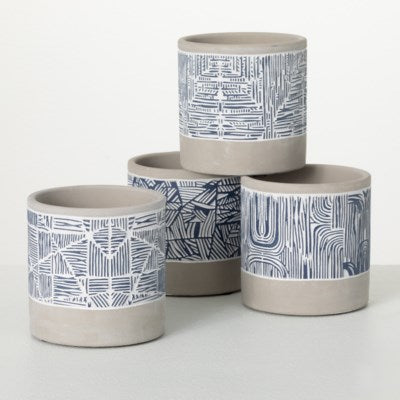 Geometric Patterned Container Set (4)