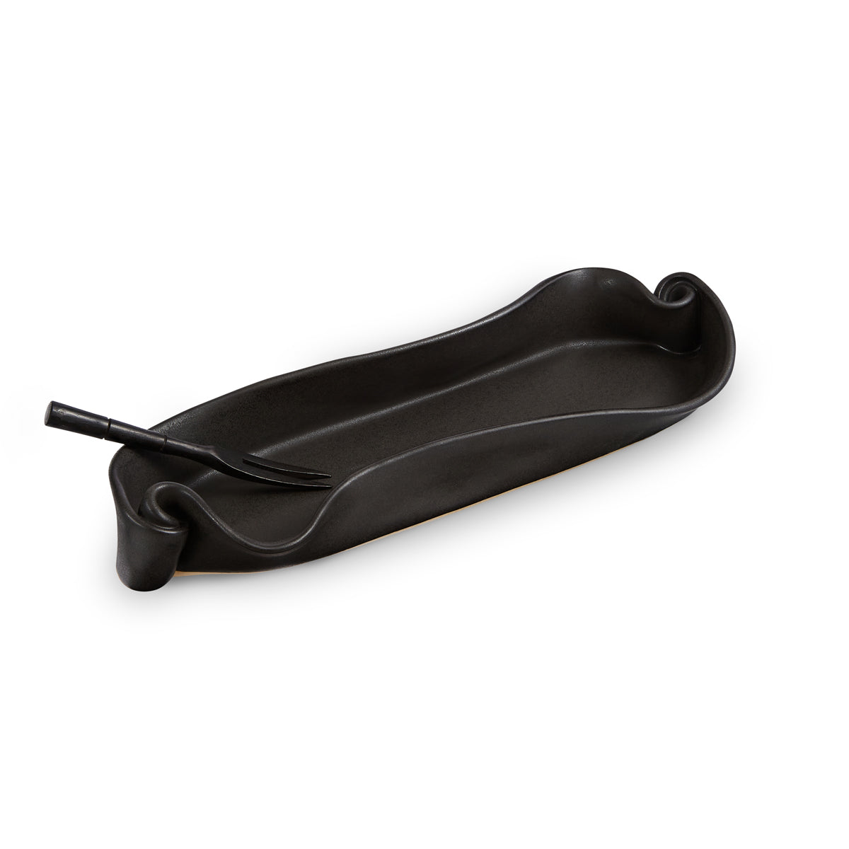 Hilborn Olive Dish with Rosewood Fork