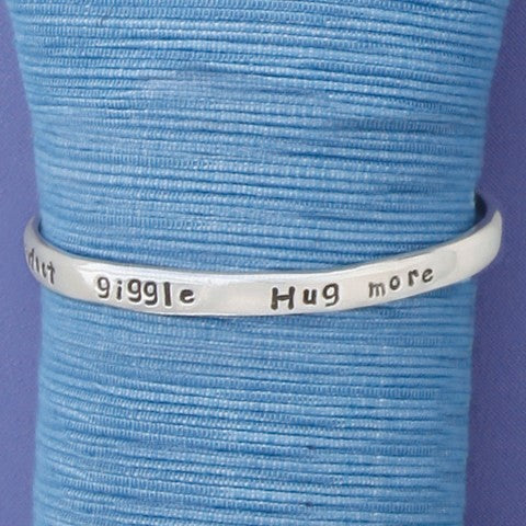 Basic Spirit Pewter Bangle - Thin