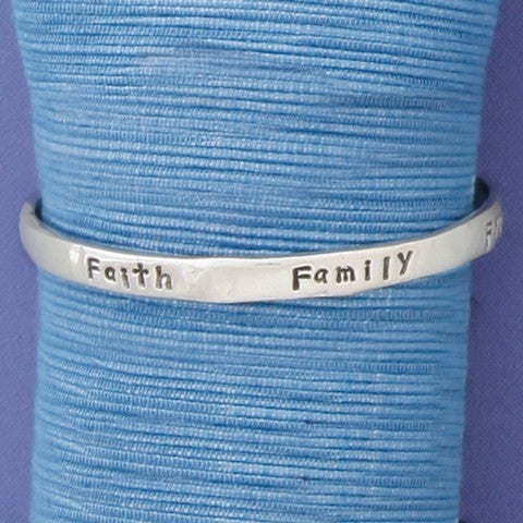 Basic Spirit Pewter Bangle - Thin