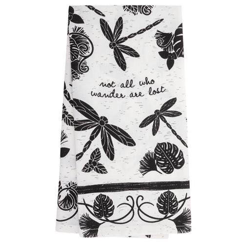 BOHO B&amp;W Tea Towel