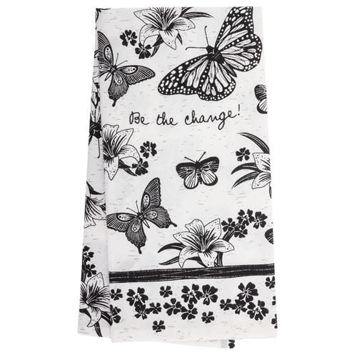 BOHO B&amp;W Tea Towel