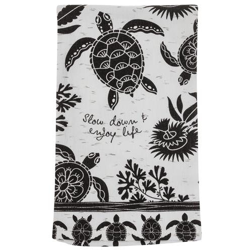 BOHO B&amp;W Tea Towel