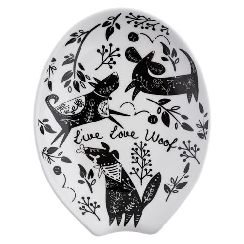 BOHO B&amp;W Ceramic Spoonrest