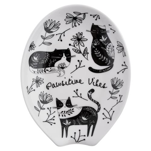 BOHO B&amp;W Ceramic Spoonrest