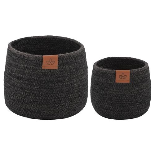 Woven Jute Basket Planter Set