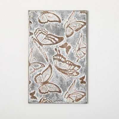 Metal Embossed Butterfly Wall Decor