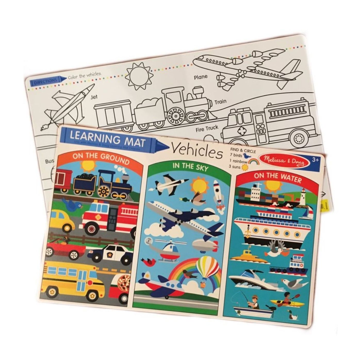 Melissa & Doug Vehicles Learning Mat