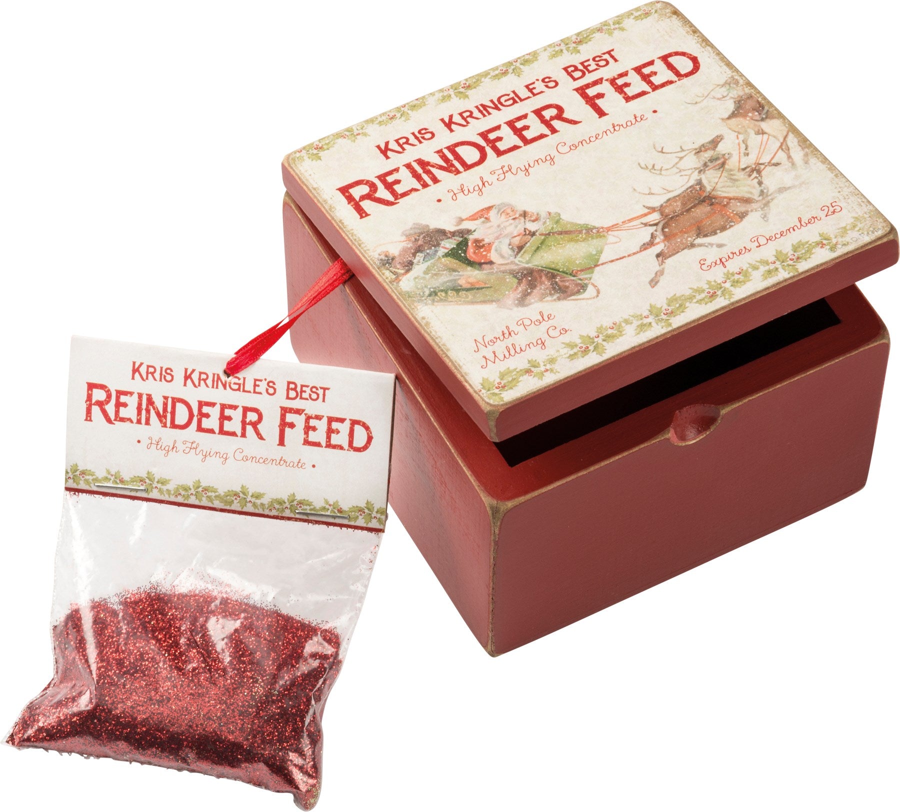 Hinged Reindeer Feed Box