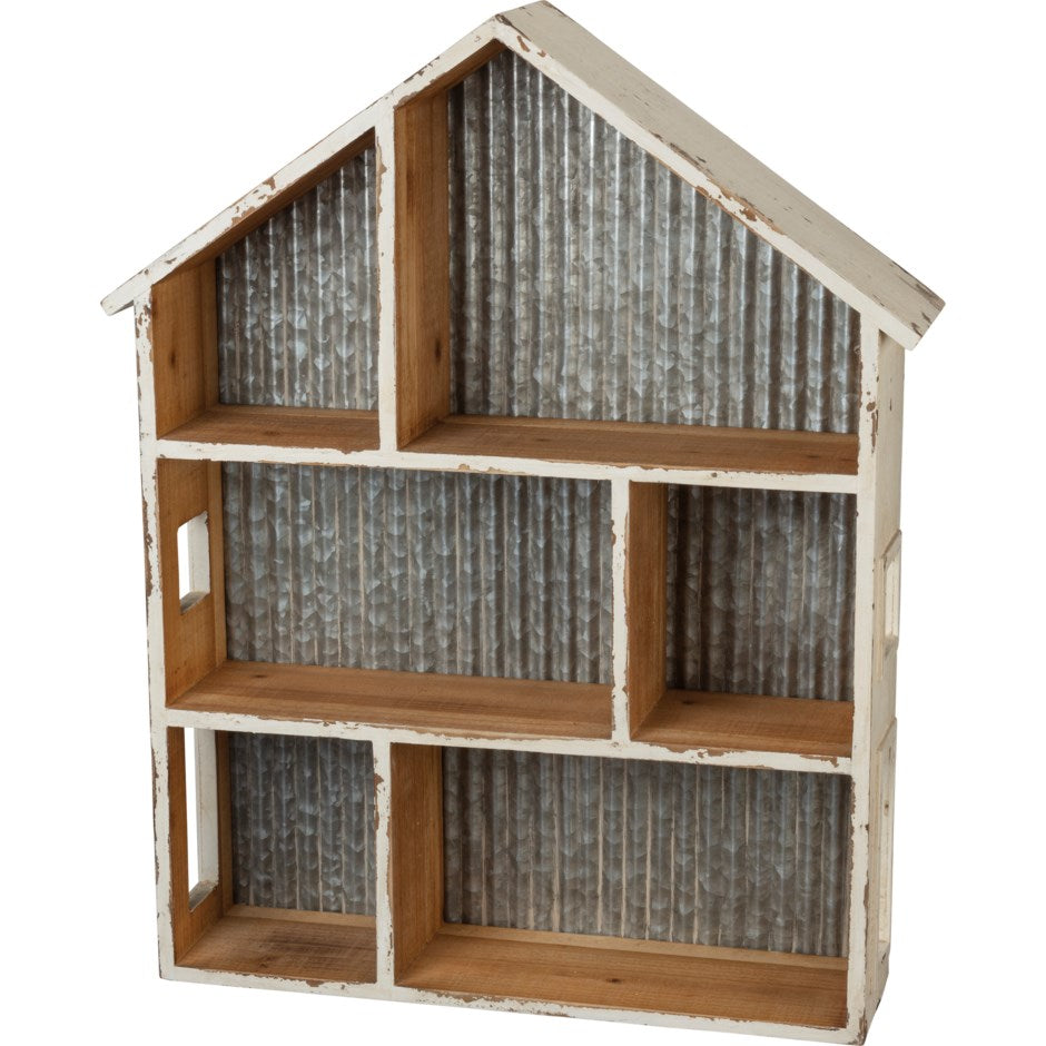 Wood &amp; Tin House Shelf