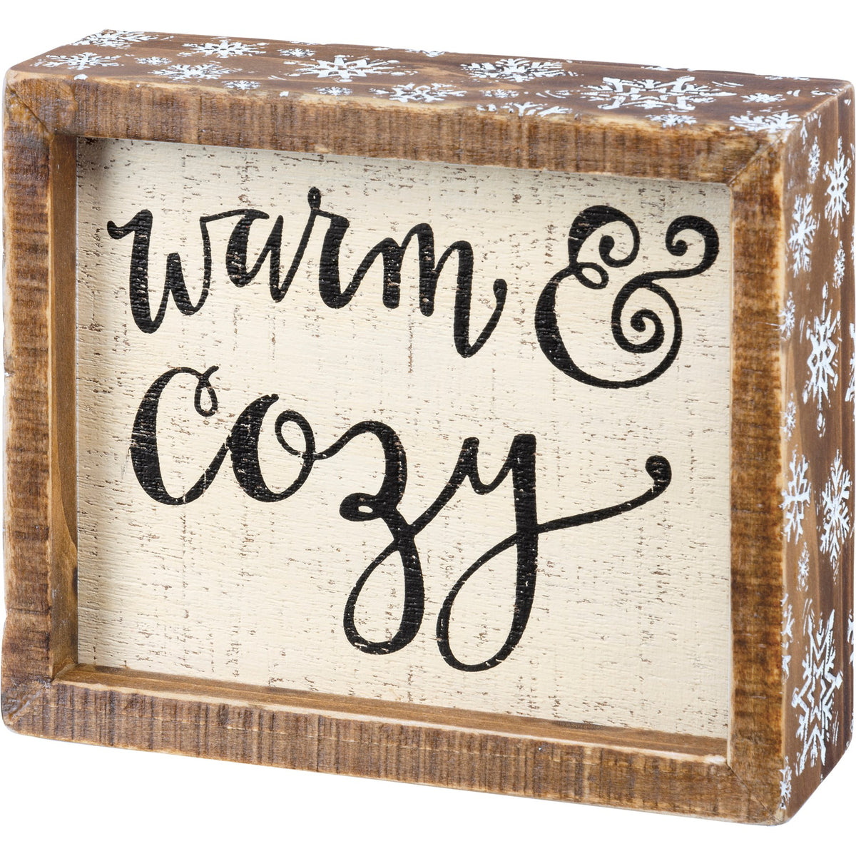 Wood Framed Christmas  Box Sign