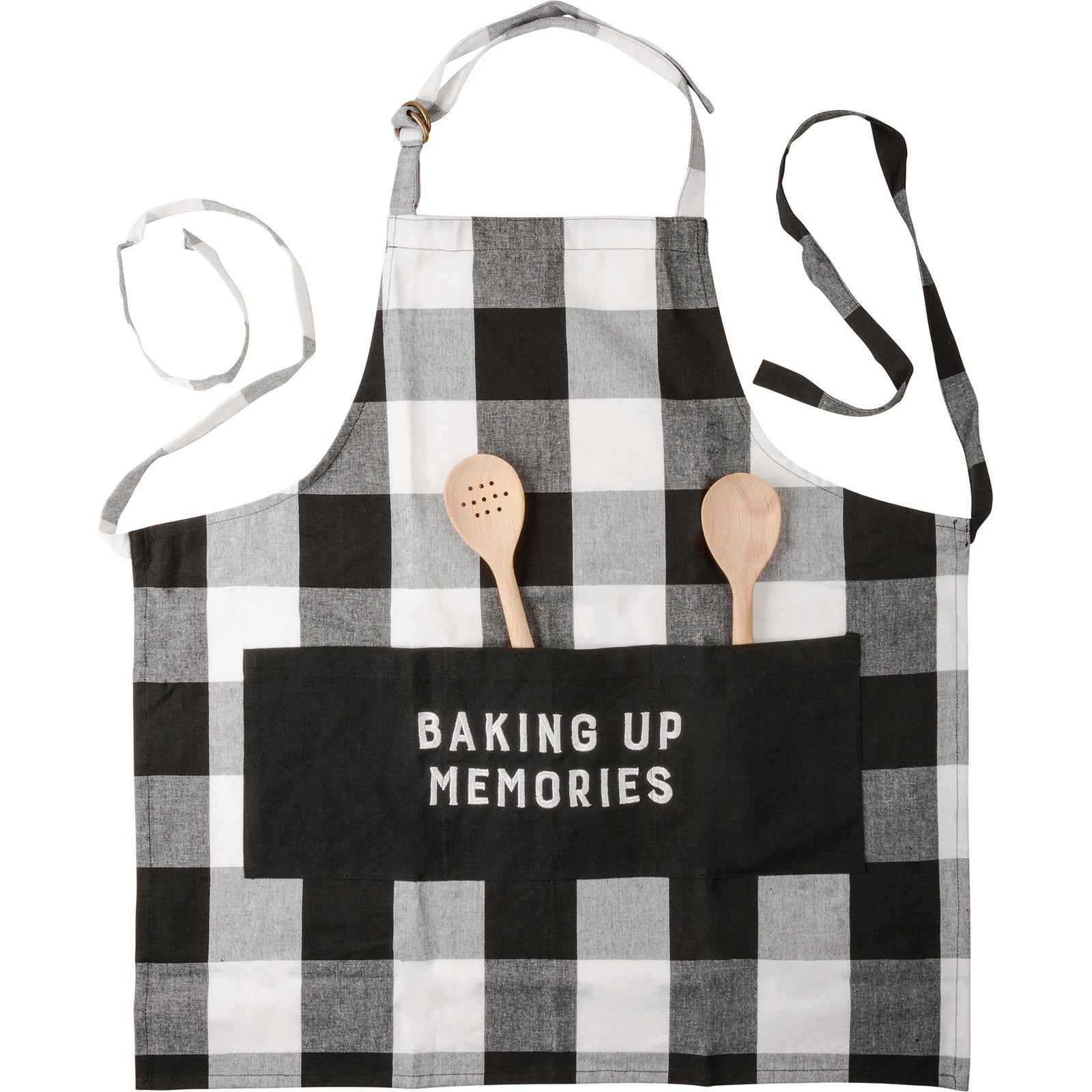 Black & White Plaid Apron