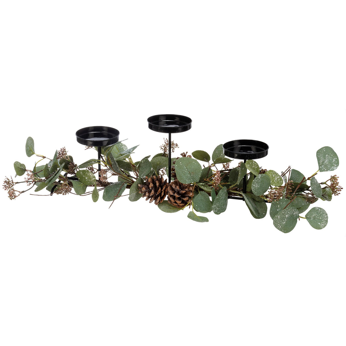 Pinecone Greenery Candle Holder