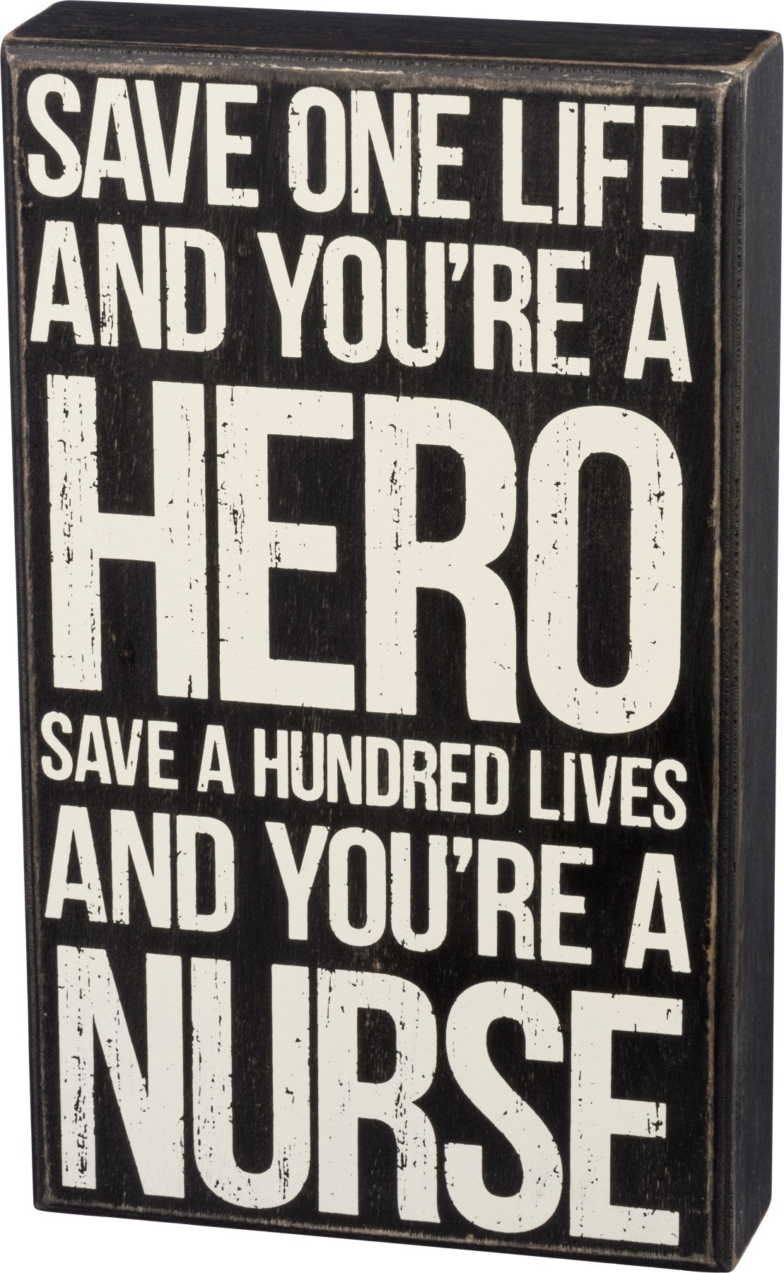 Black &amp; White Box Sign