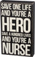 Black & White Box Sign
