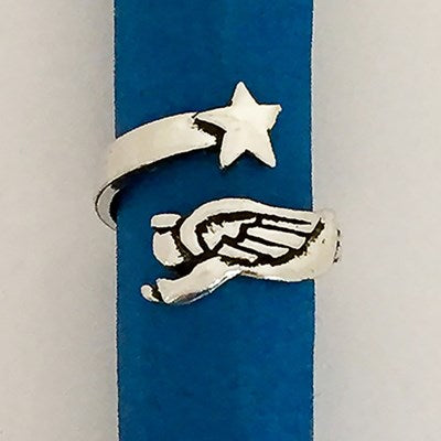 Basic Spirit Pewter Wrap Rings