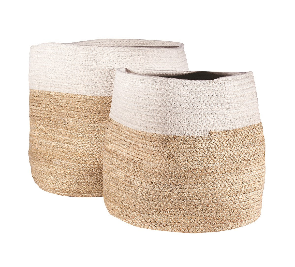 Weaved Oval Bottom Basket S / 2