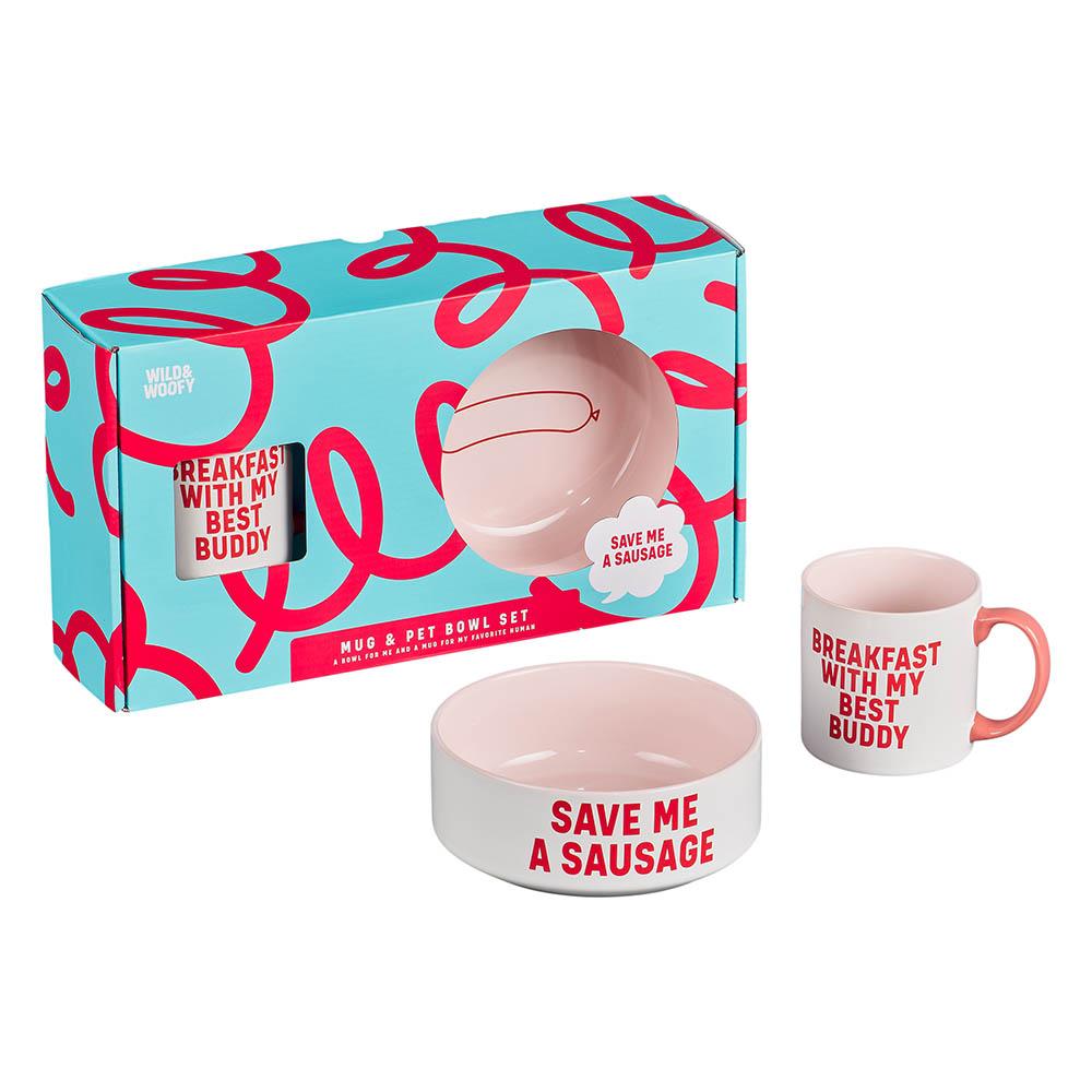 Dog Mug And Pet Bowl Set