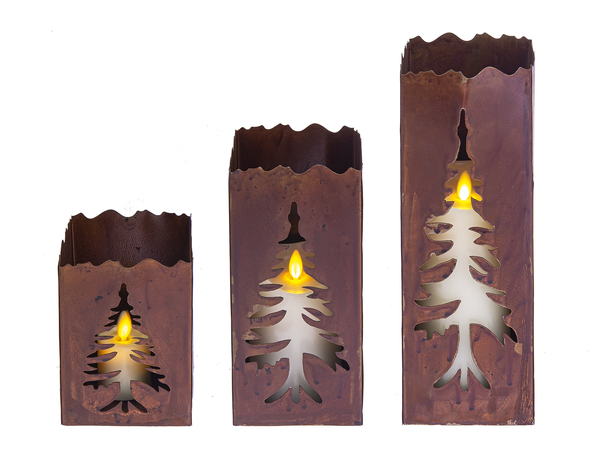 Rusted Tree Luminaire (3 pc. set)