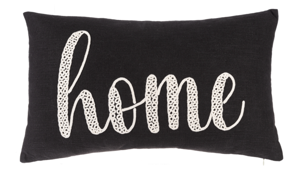 Embroidered Lumbar Pillow