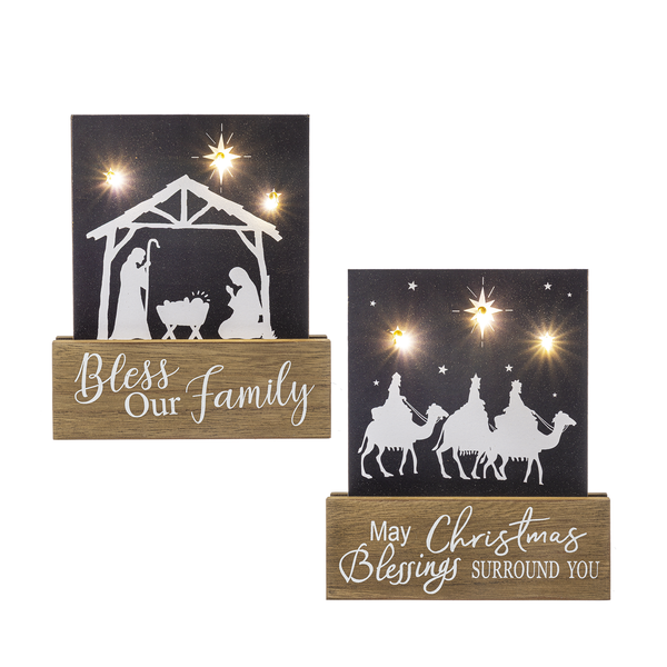 Light Up Nativity Block