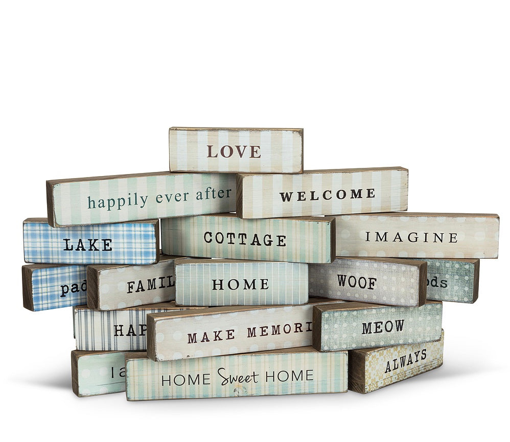 Stackable Word Block Assortment