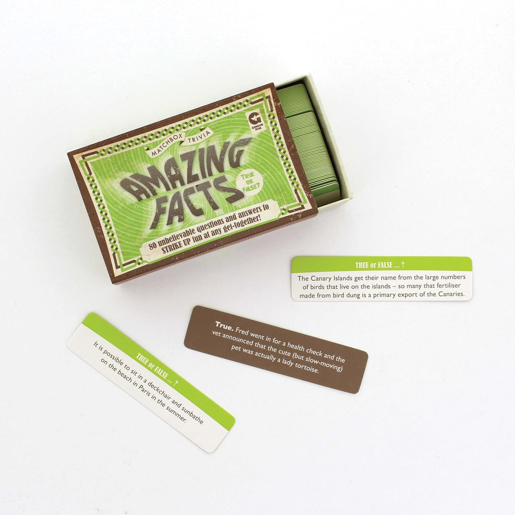 Ginger Fox Matchbook Trivia Games