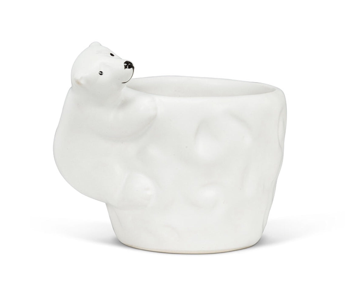 Polar Bear Planter Small