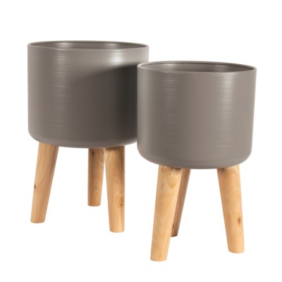 Grey Planter with Legs S2