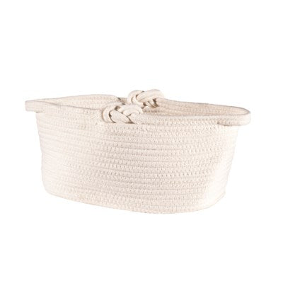 Cotton Rope Basket with Side Knot Detail.