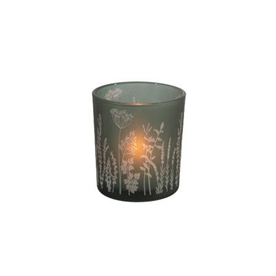 Frosted  Glass Tea Light/Candle  Holder