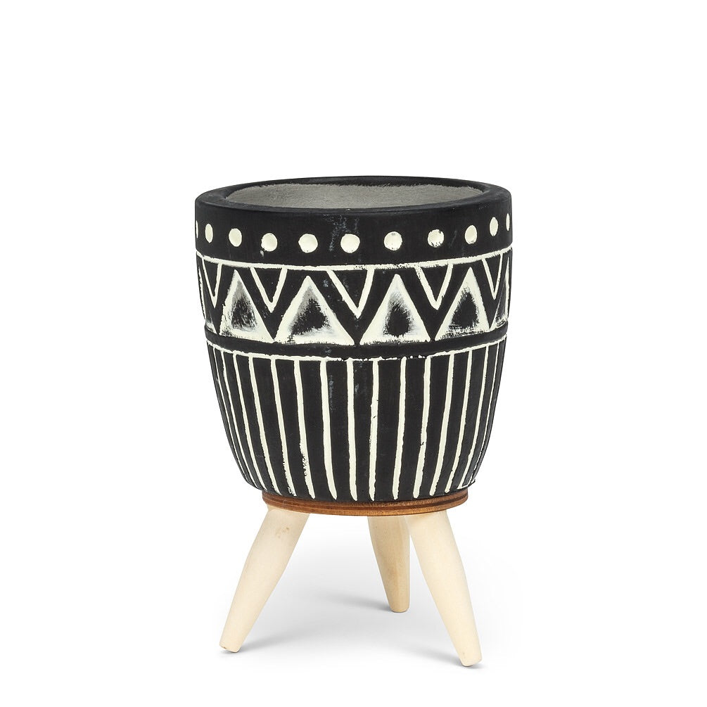 Dot &amp; Line Tripod Planter