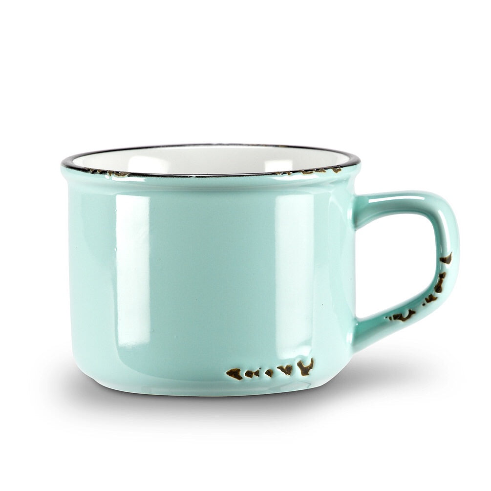 Enamel Look Cappuccino Mug 8oz