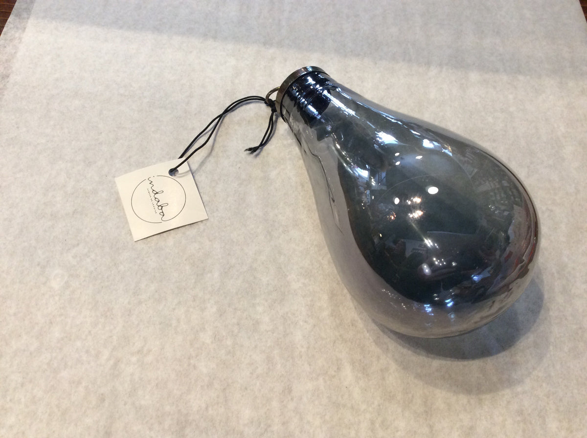 Large Luster Bulb Shape Hanging Glass Ornament