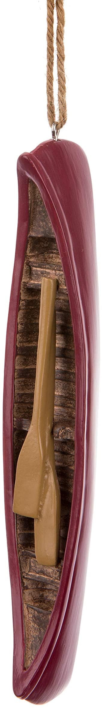 Canoe with Paddle Ornament