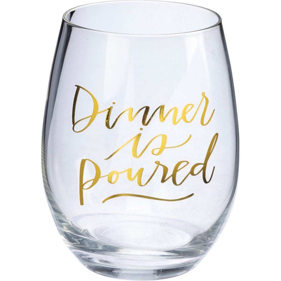 CLEARANCE Stemless Wine Glasses