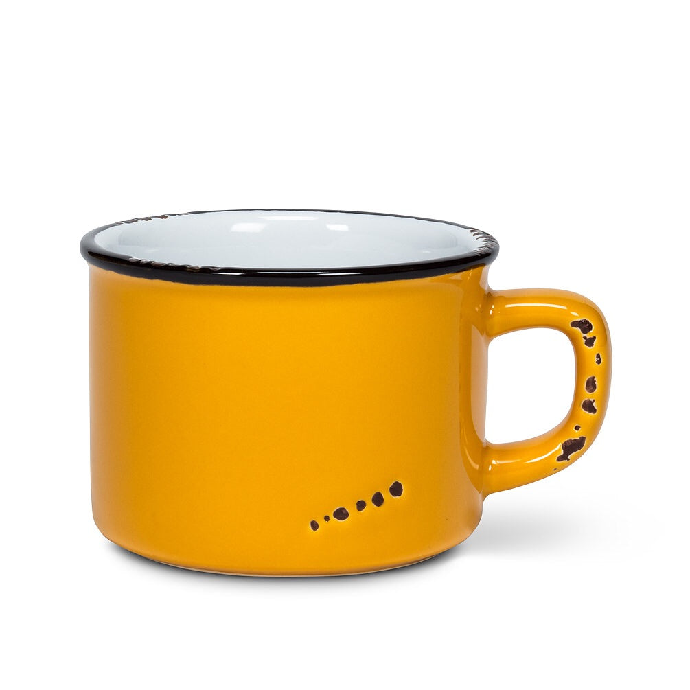 Enamel Look Cappuccino Mug 8oz