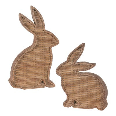 Wicker Rabbit Set 2