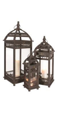 Wooden Lantern- White or Black