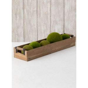 Wood Rectangular Table Container