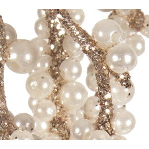 Gold Glitter and Pearl Garland