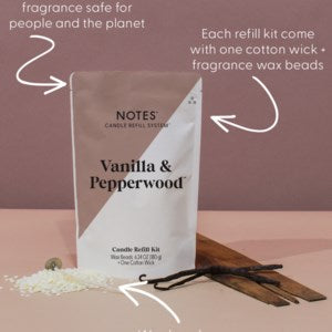 NOTES Refillable Candle  System