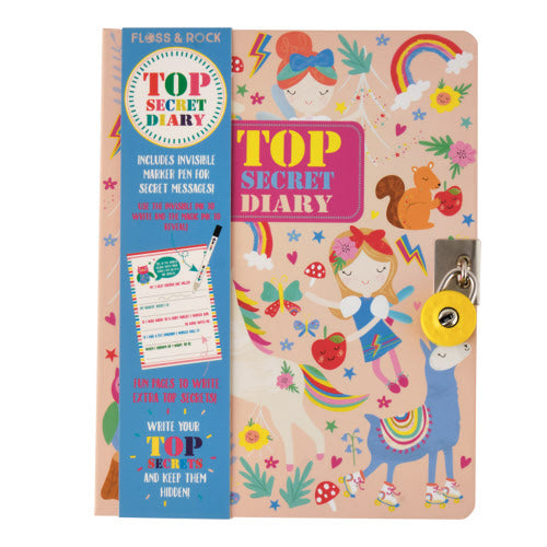 Floss & Rock Top Secret Lockable Diary